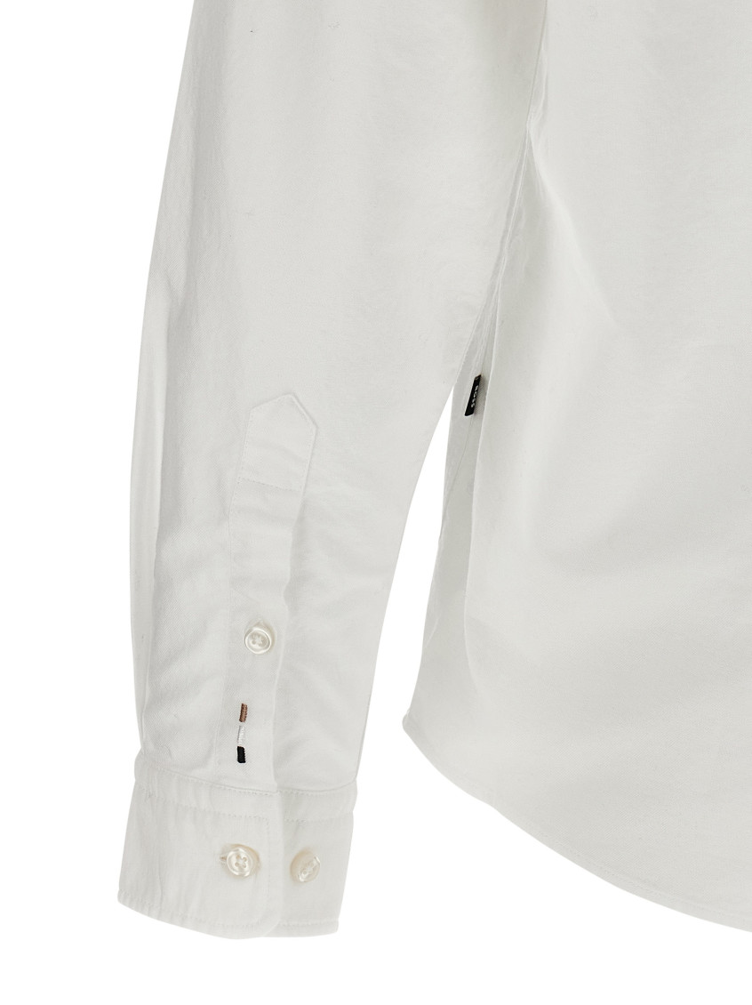 White Regular Solid Shirt