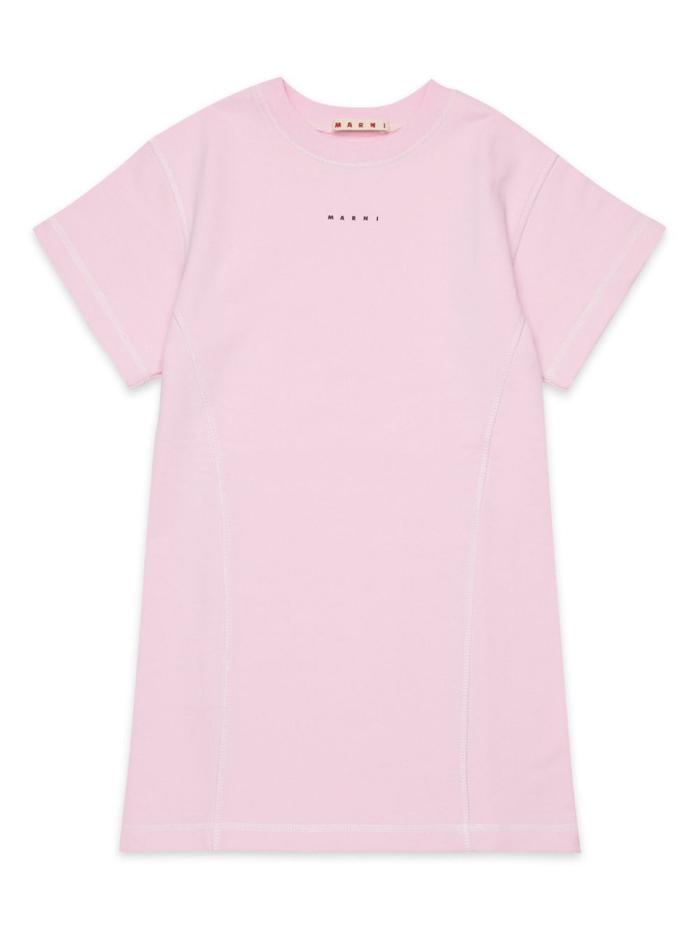 Logo-print T-shirt dress - Blue