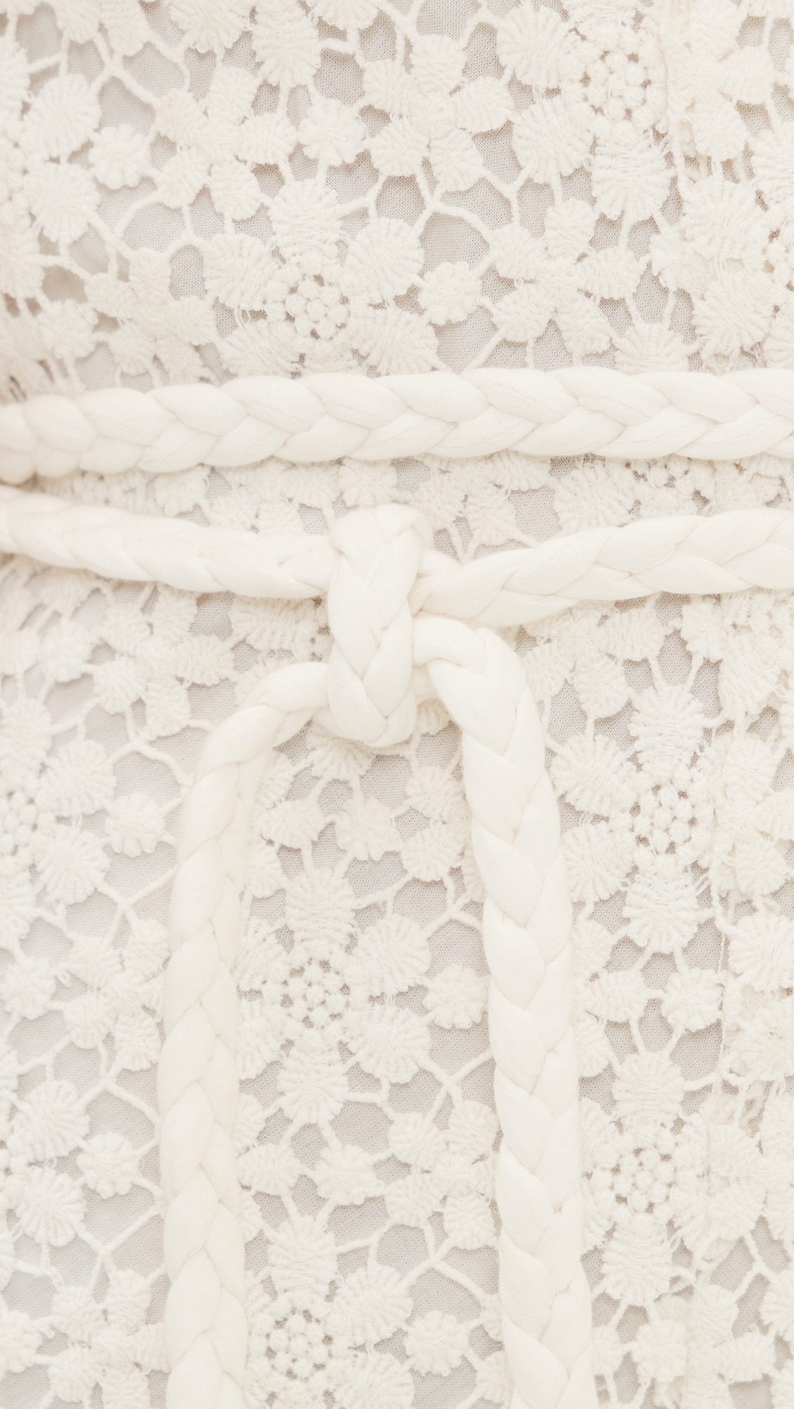 Rahel Tassel Mini Dress Cream