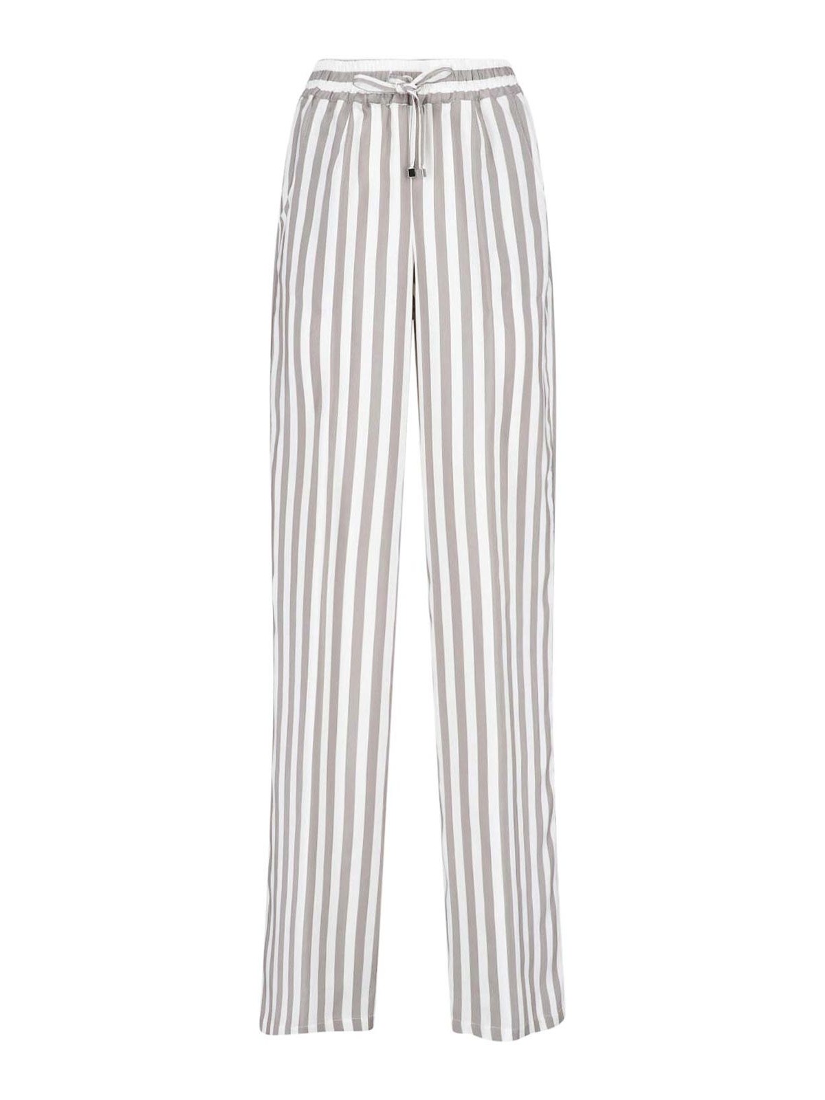 Wide silk trousers