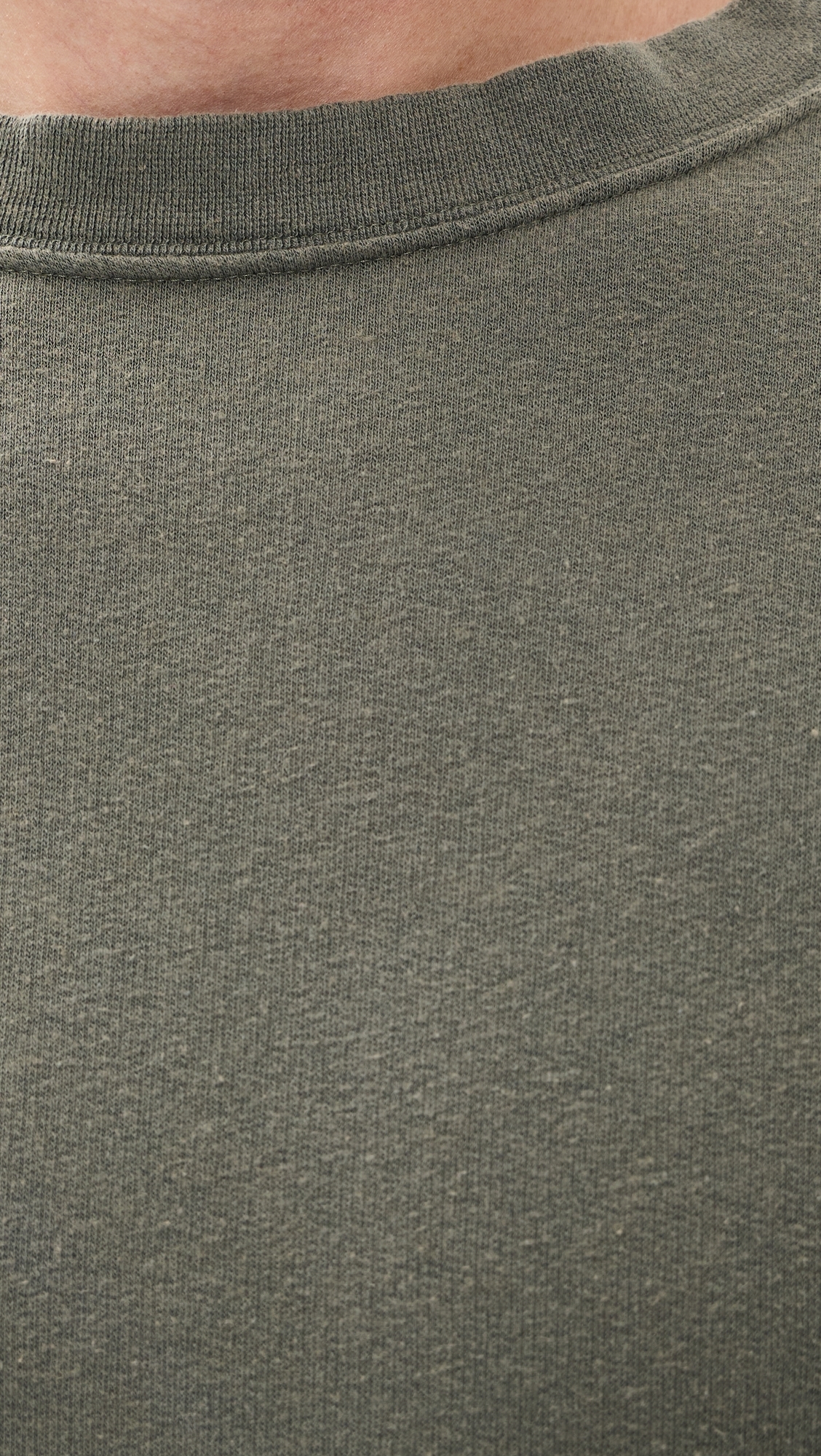 Slack Sweatshirt Worn Olive Rogue Loopback