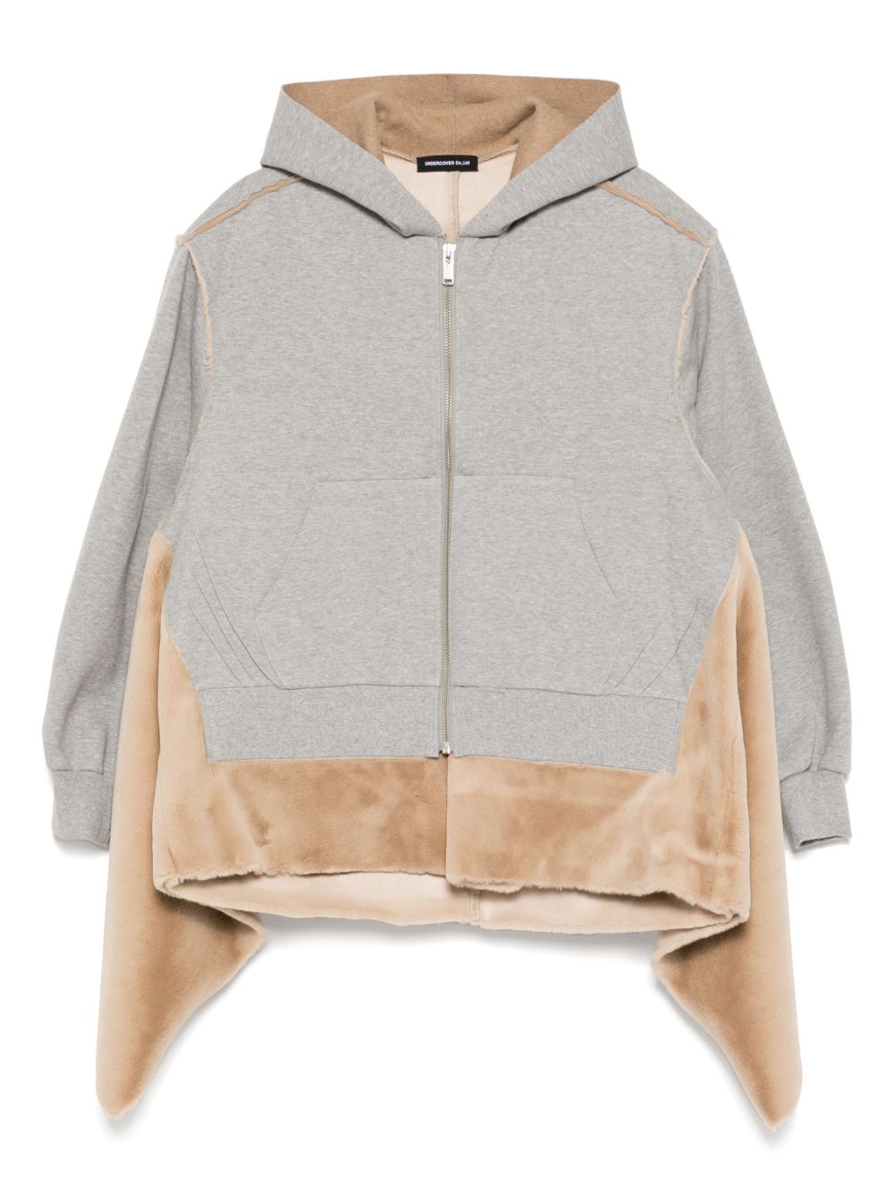 Undercover panelled zip-up jacket - Grey