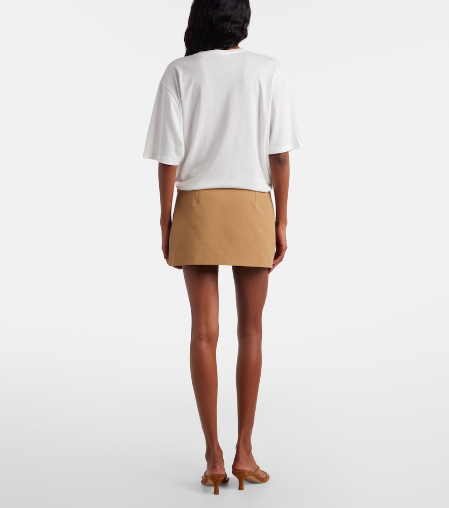 Hera cotton twill miniskirt