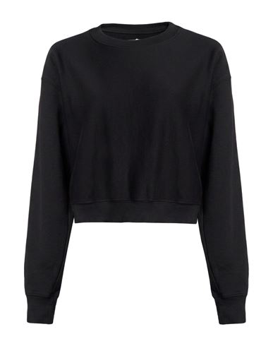 Woman Sweatshirt Black Size XS Cotton