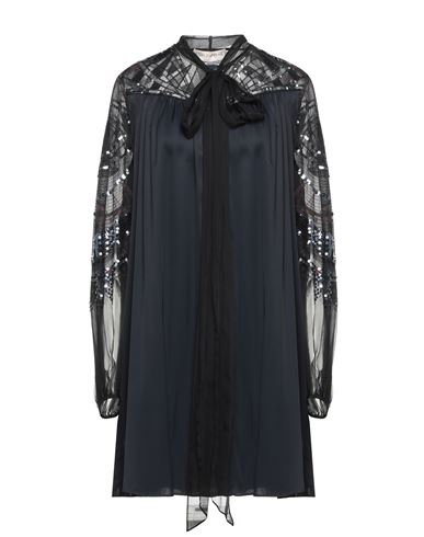 Woman Mini dress Black Size 10 Silk, Viscose
