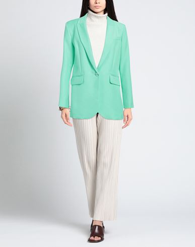 Woman Blazer Light green Size 6 Polyester, Acetate