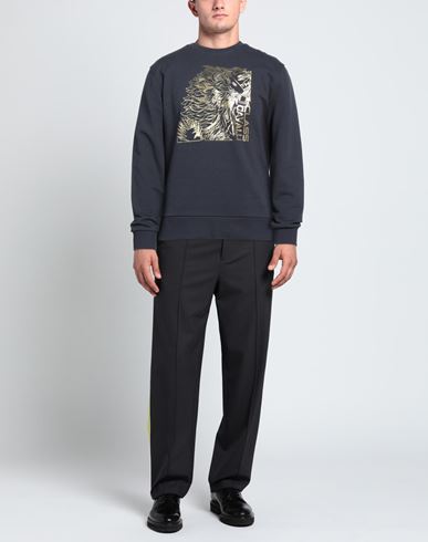 Man Sweatshirt Charcoal Size L Cotton