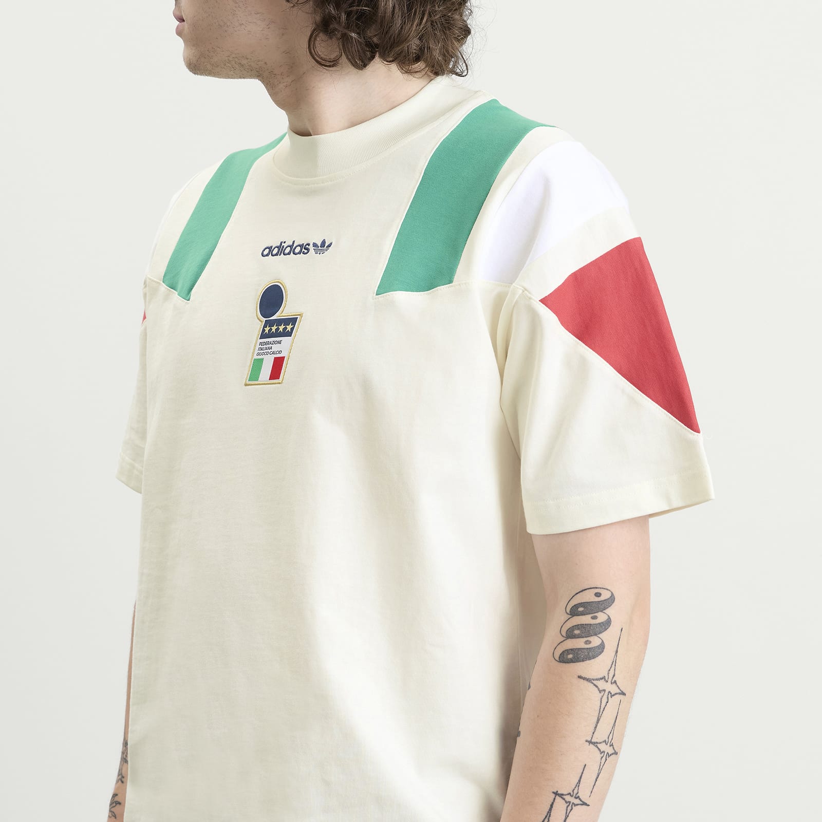 Men's FIGC EQT T-Shirt Off White