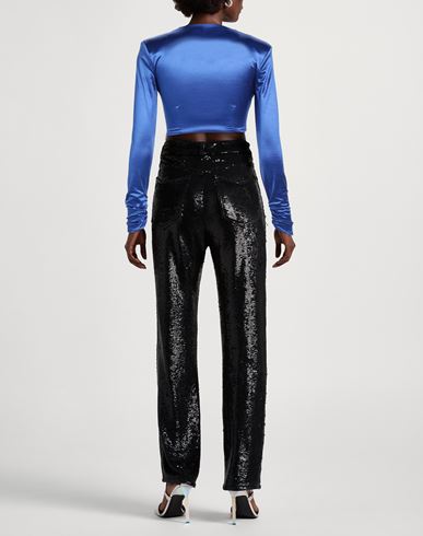 Elisabetta Franchi Woman Top Blue Size 6 Polyamide, Elastane