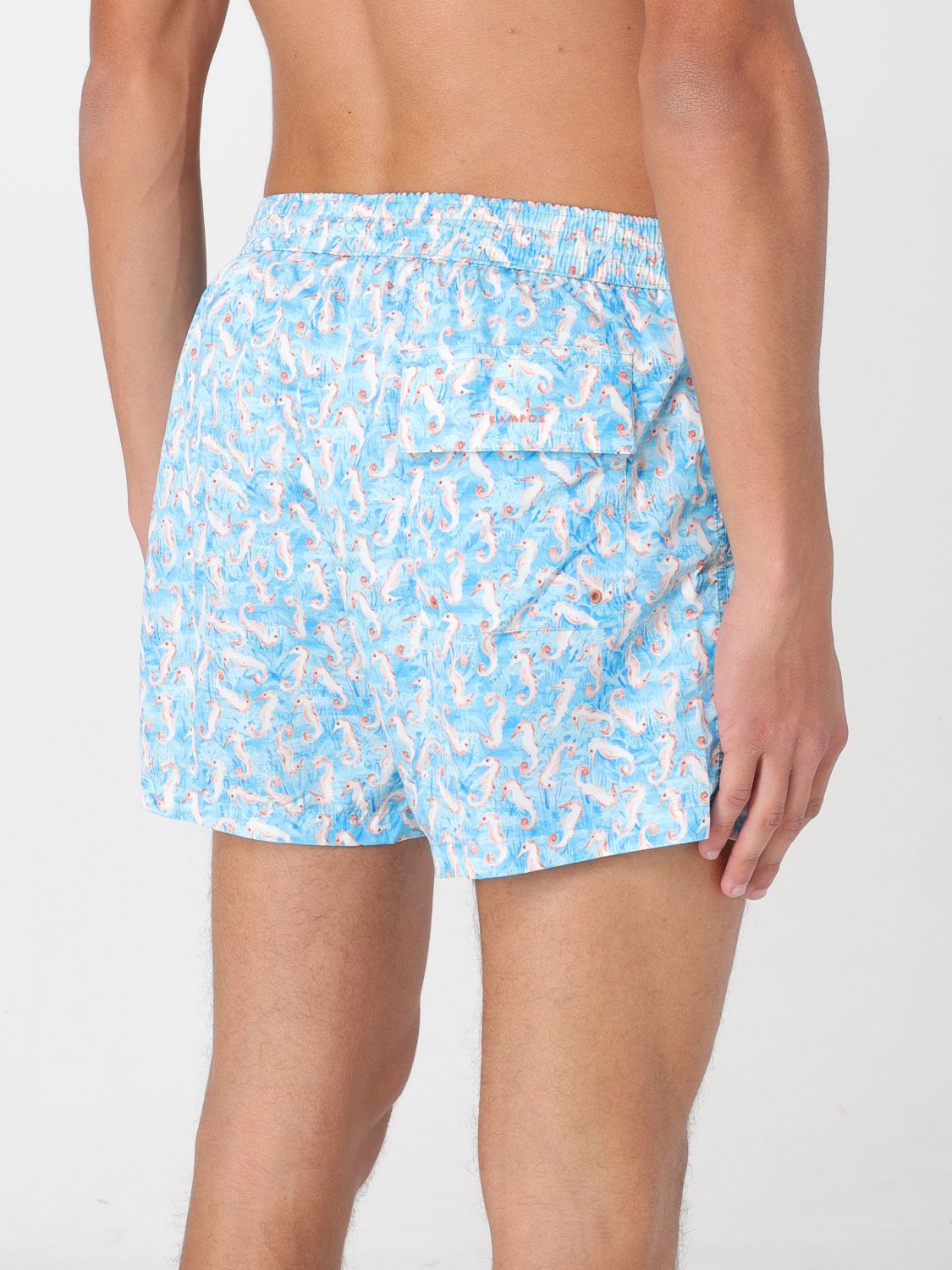 Swimsuit Men color Turquoise