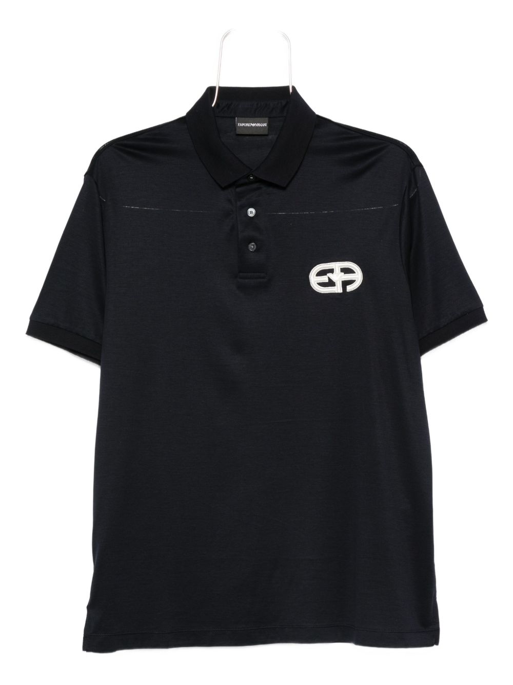Logo-embroidered polo shirt - Blue