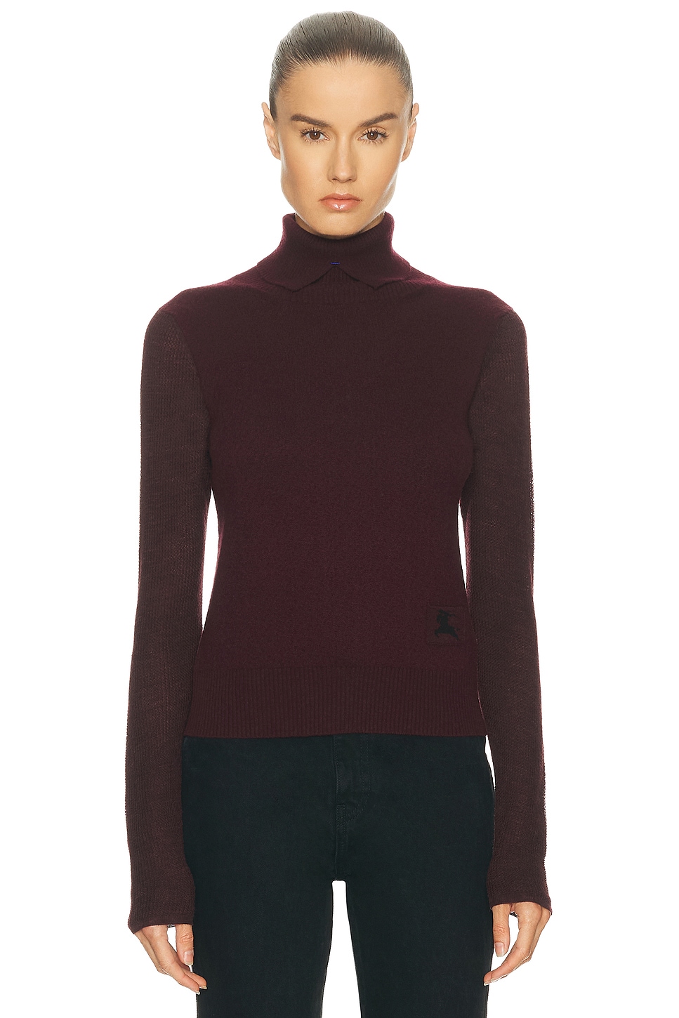 Burberry Turtleneck Sweater in Mahogany Red - Burgundy. XS also in