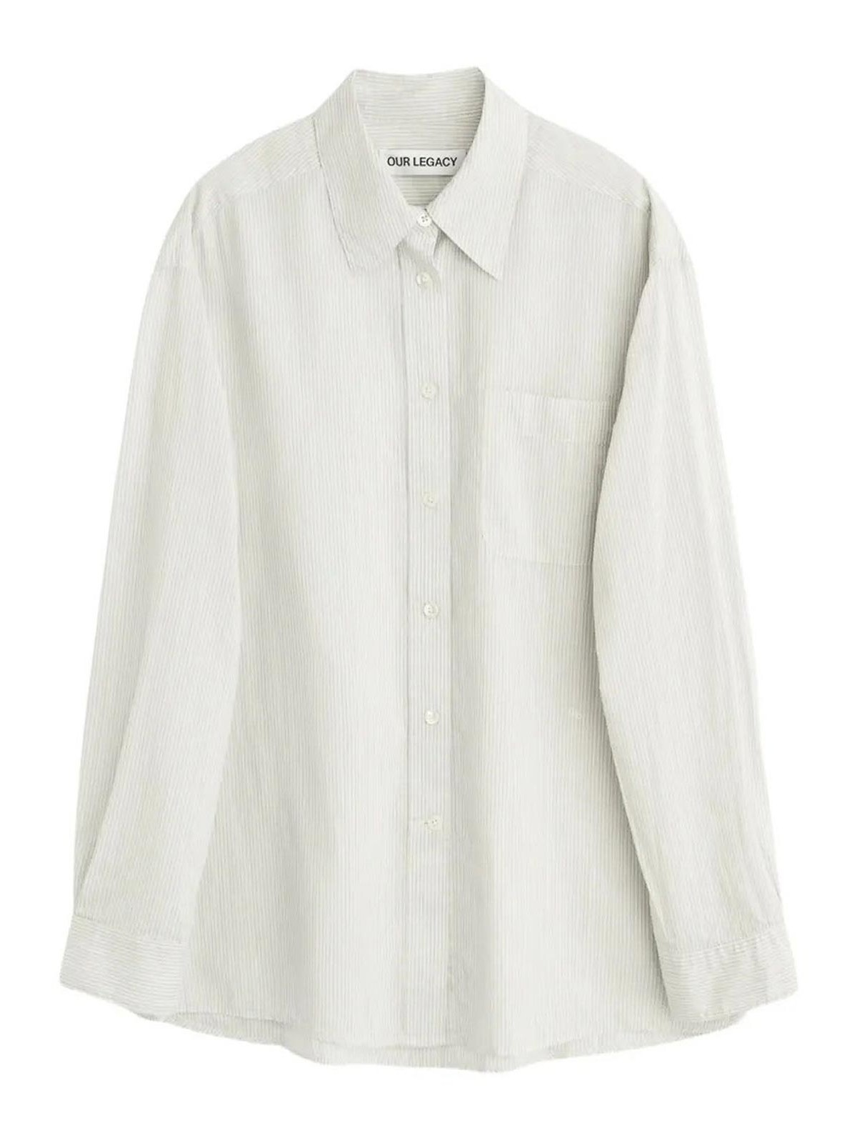 Our Legacy - long sleeve striped shirt chest pocket