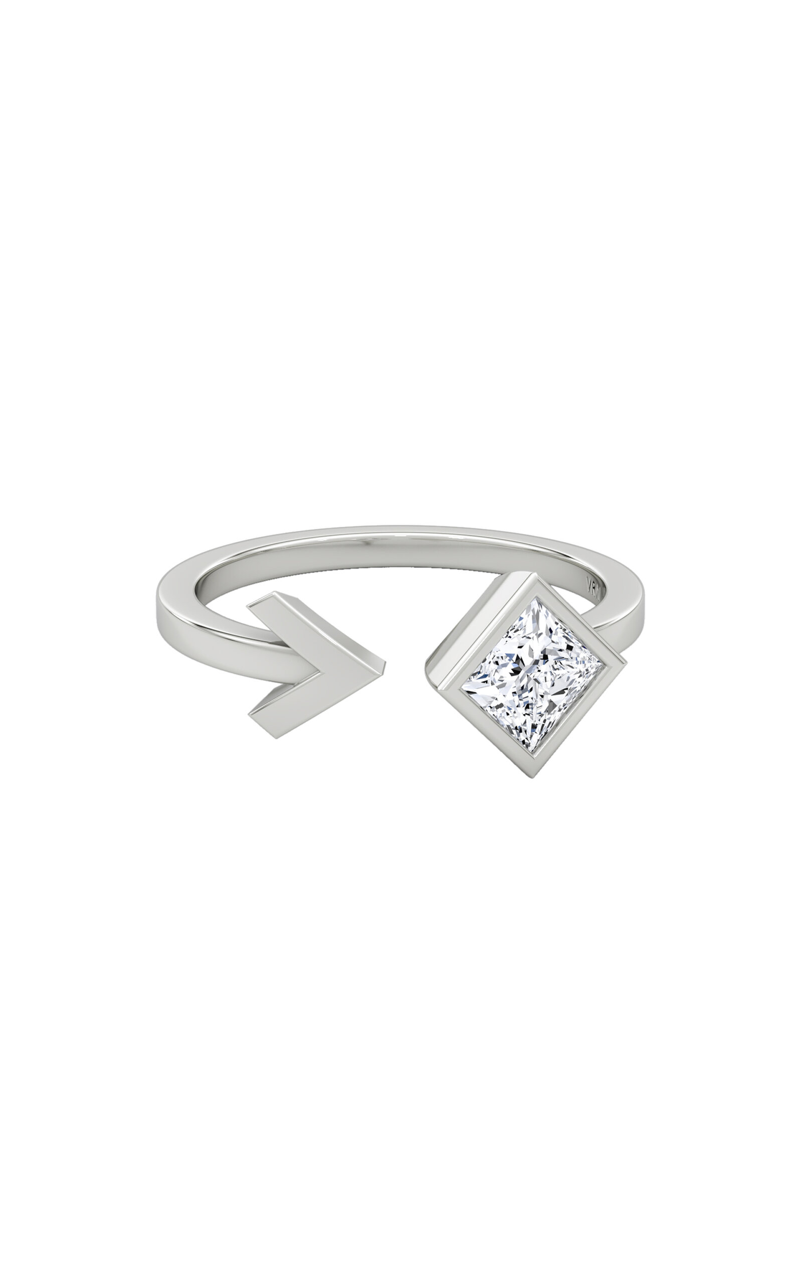 14K White Gold Lab-Grown Diamond Ring