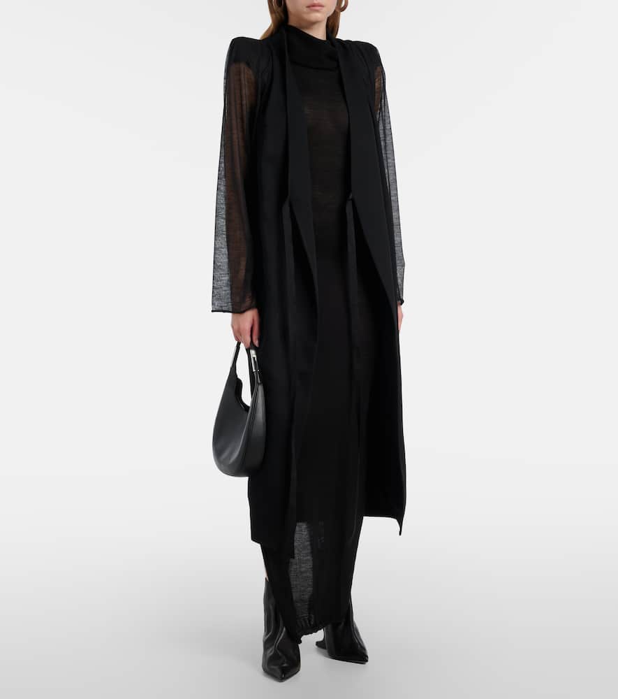 Cyclops wool wrap coat
