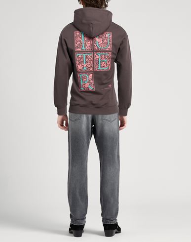 Man Sweatshirt Dark brown Size XS Cotton