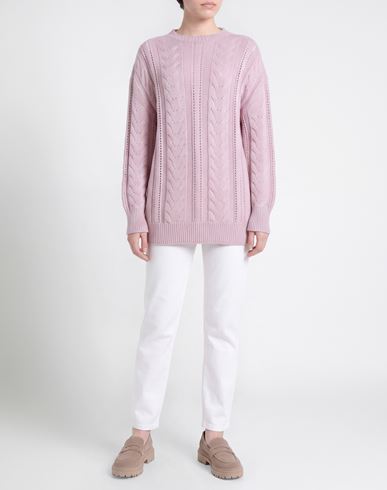 Woman Sweater Pink Size 6 Wool