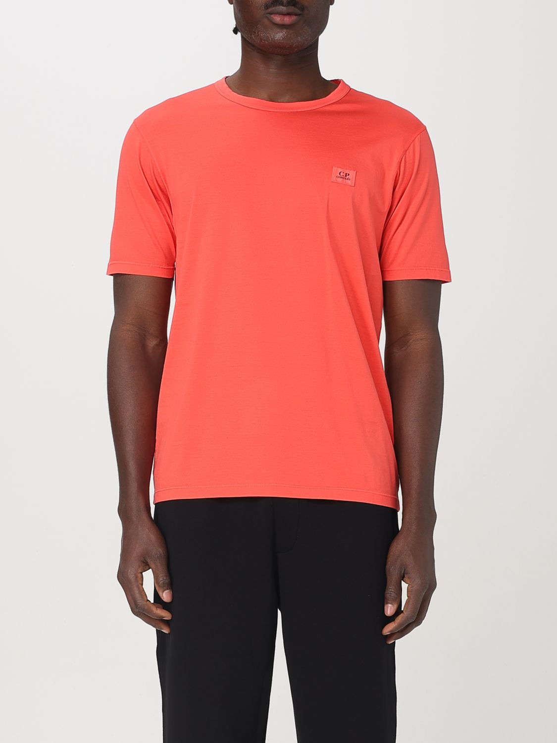 Logo-Embroidered Cotton T-Shirt — Red