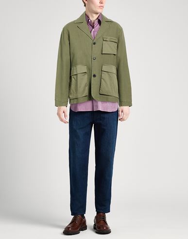 Man Jacket Military green Size M Cotton