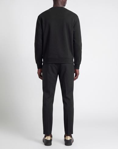 Man Sweatshirt Black Size S Cotton, Polyester, Elastane