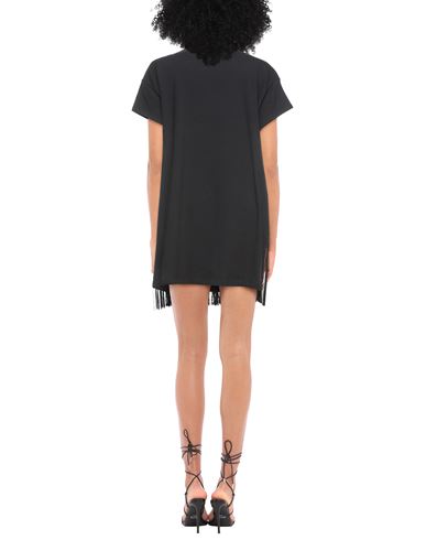 Woman Mini dress Black Size 4 Cotton, Elastane, Viscose
