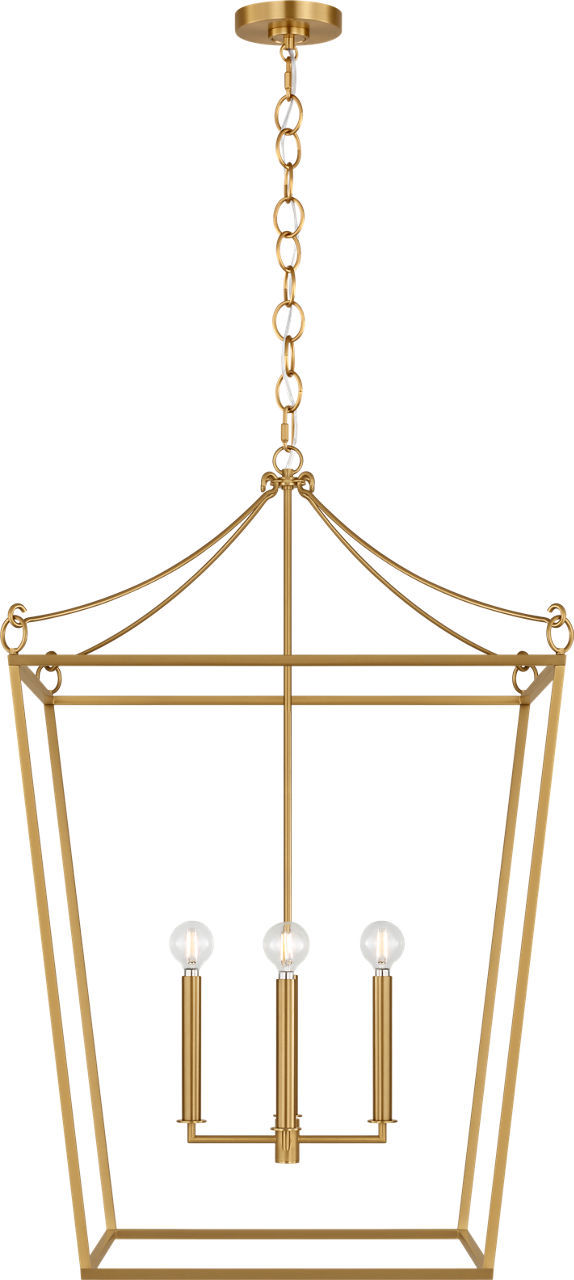 Burnished Brass Lantern from the Carlyle Collection