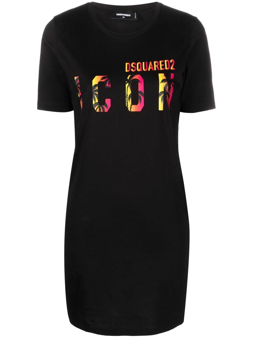 Icon Sunset Palm T-shirt dress - White