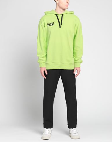 Man Sweatshirt Lime green Size M Cotton