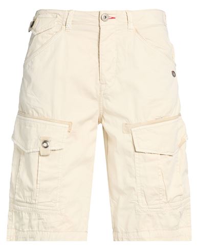 Man Shorts & Bermuda Shorts Beige Size 28 Cotton