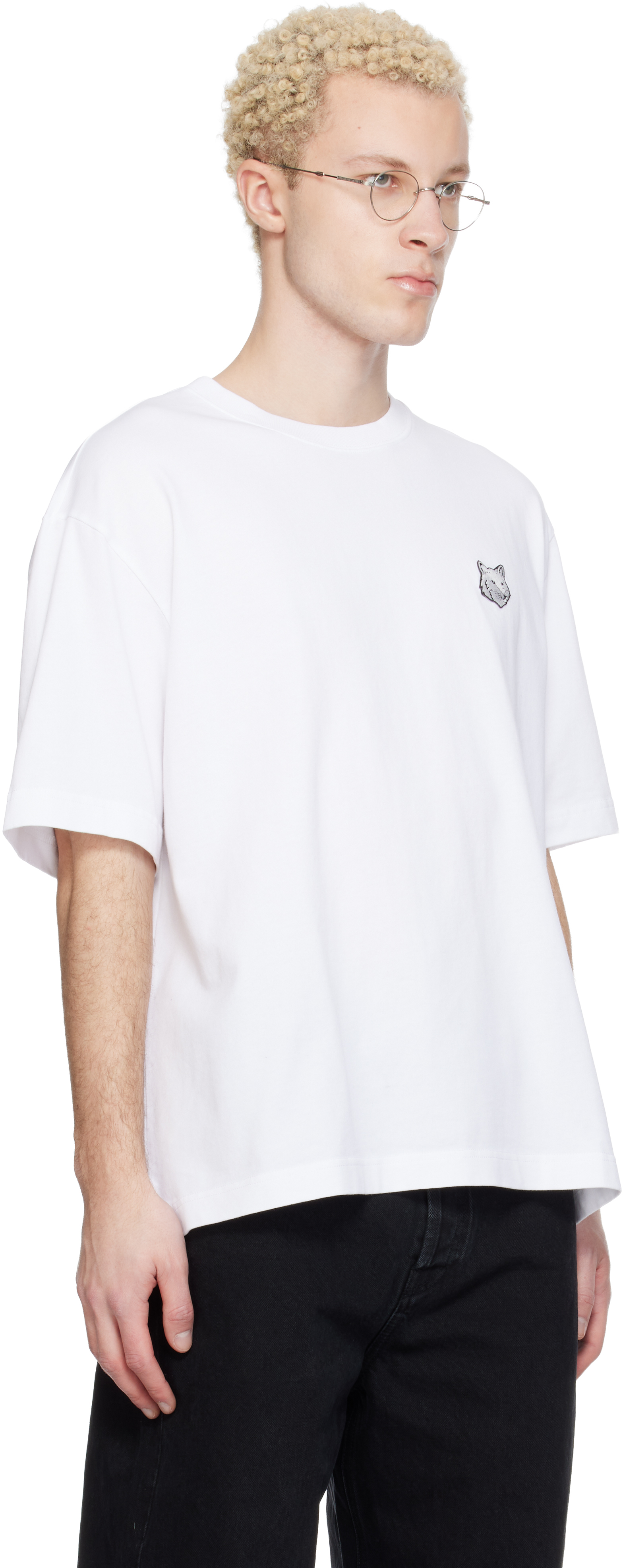 White Fox Head Oversize T-shirt