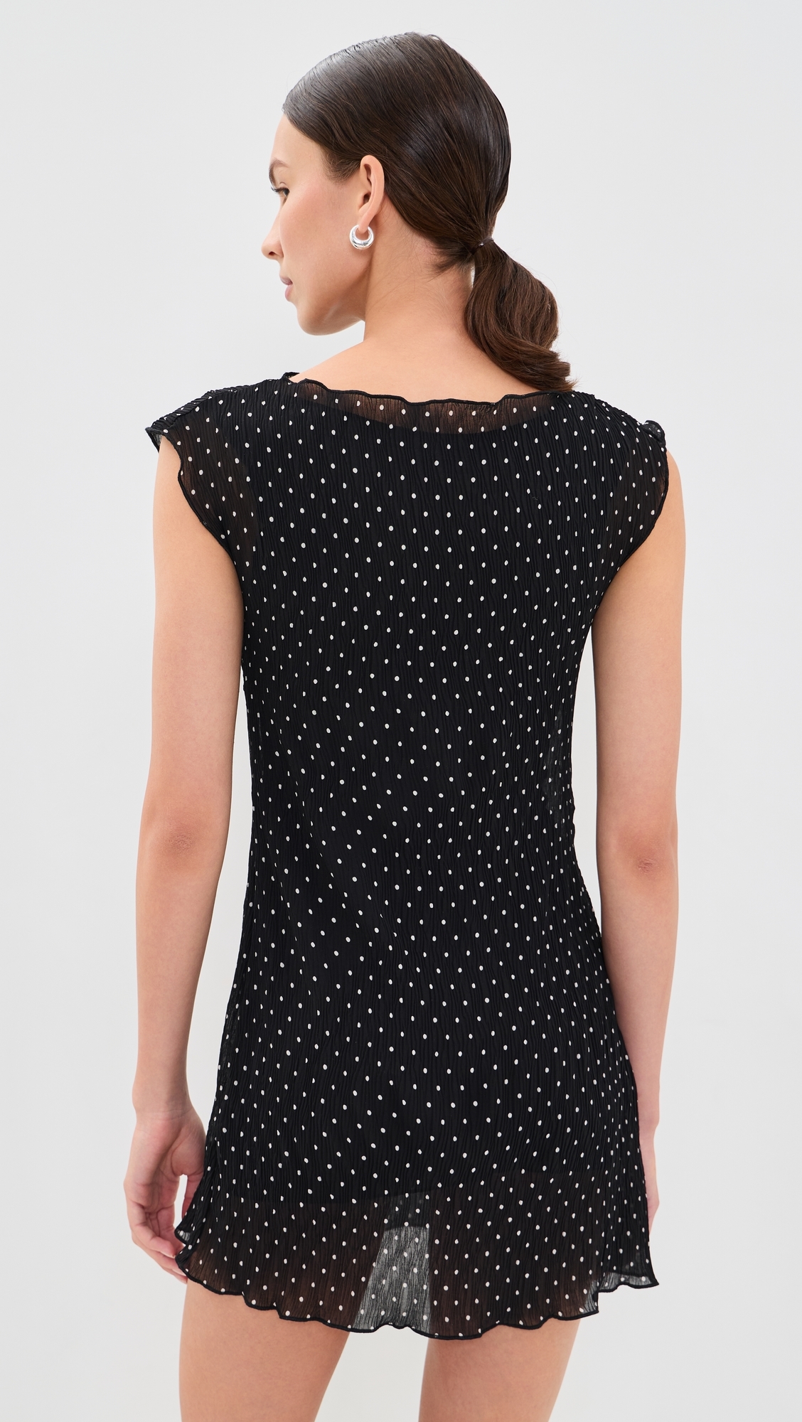Mariner Mini Dress NOIR POLKA