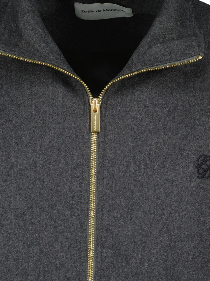 Drôle De Monsieur cotton-blend jacket - Grey