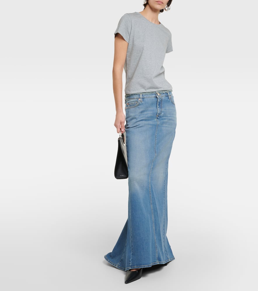 Cotton-blend jersey T-shirt