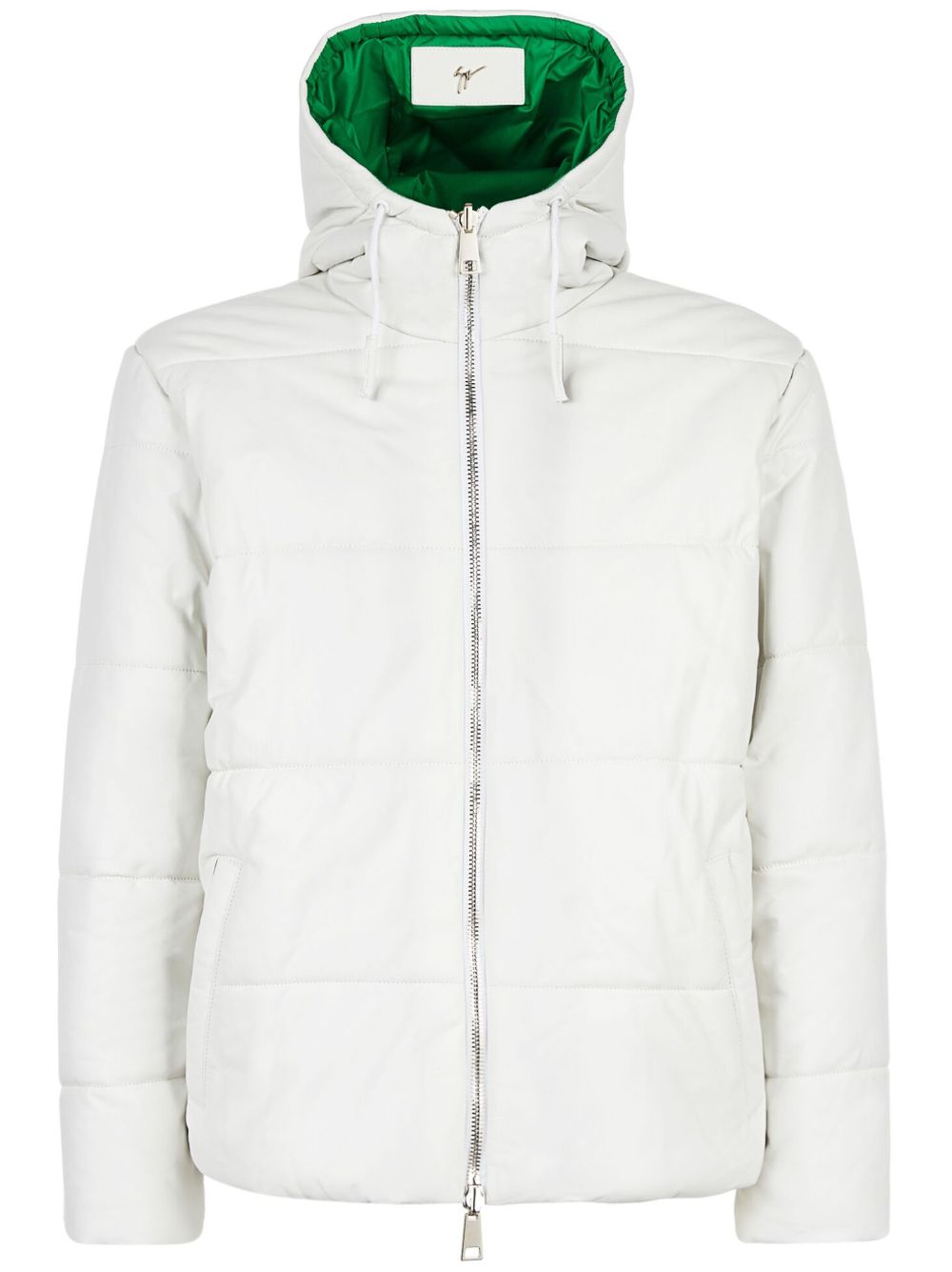 Aidak leather jacket - White