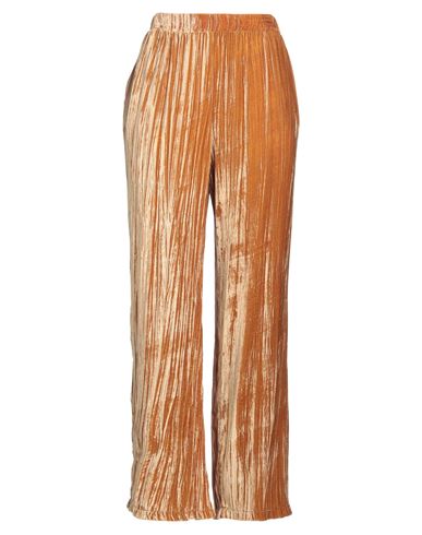 Sleep No More Woman Pants Camel Size M Viscose, Silk