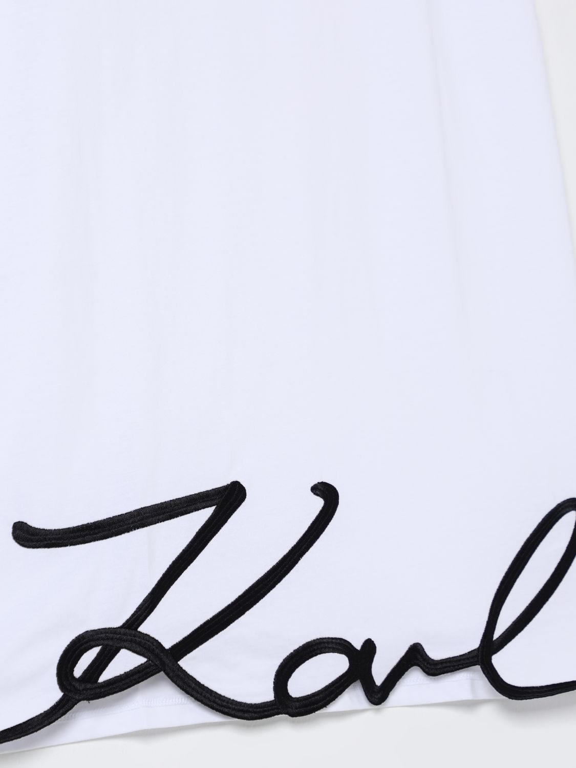 Logo-appliqué dress - White