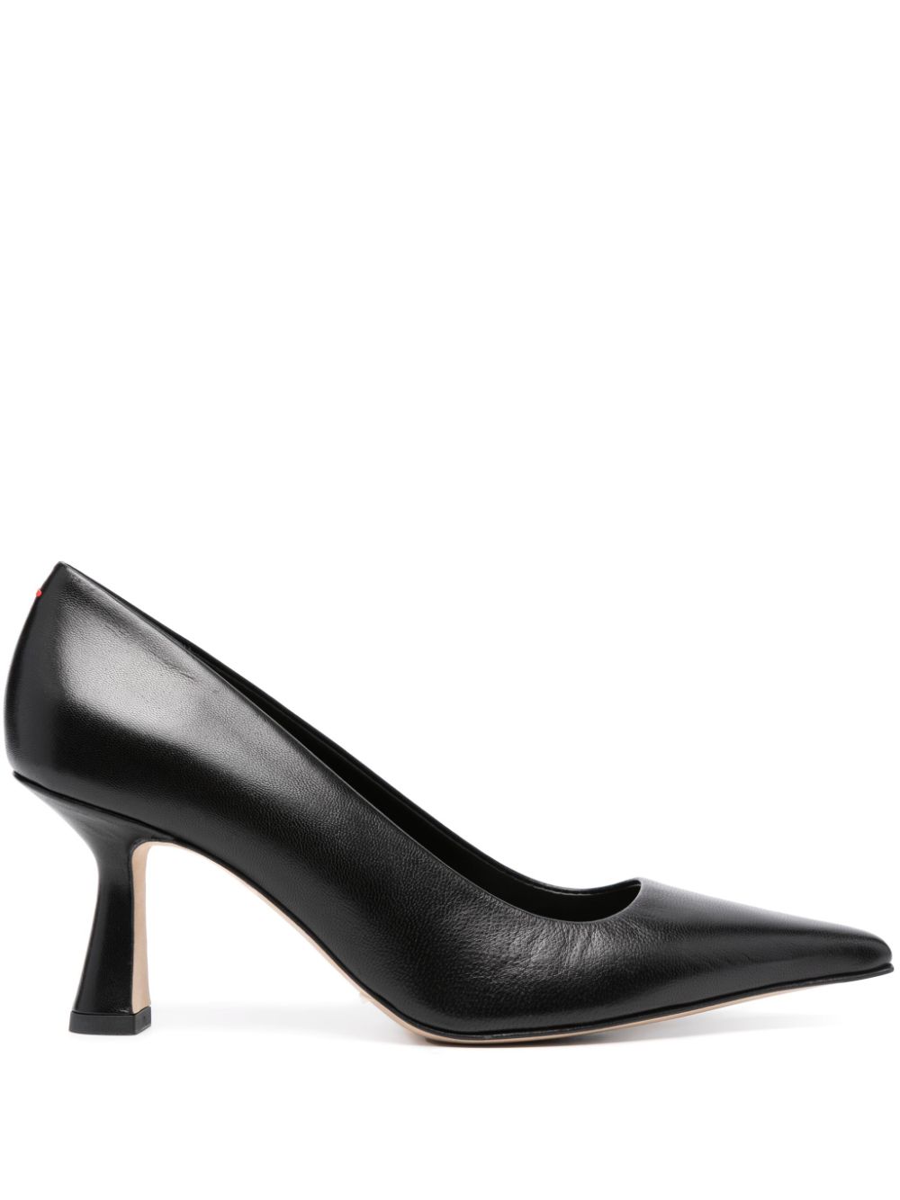 80mm pointed-toe leather pumps - Black