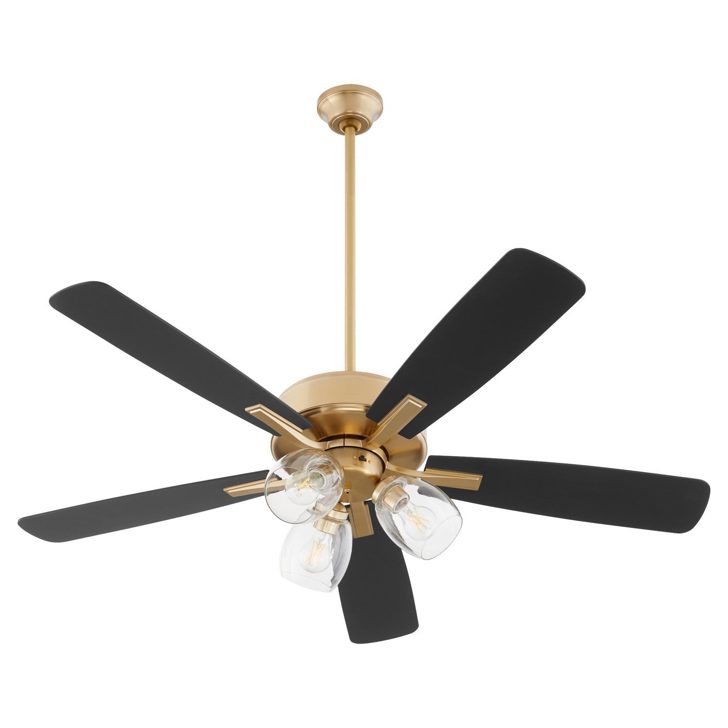 Aged Brass 52" Ceiling Fan from the Ovation Collection