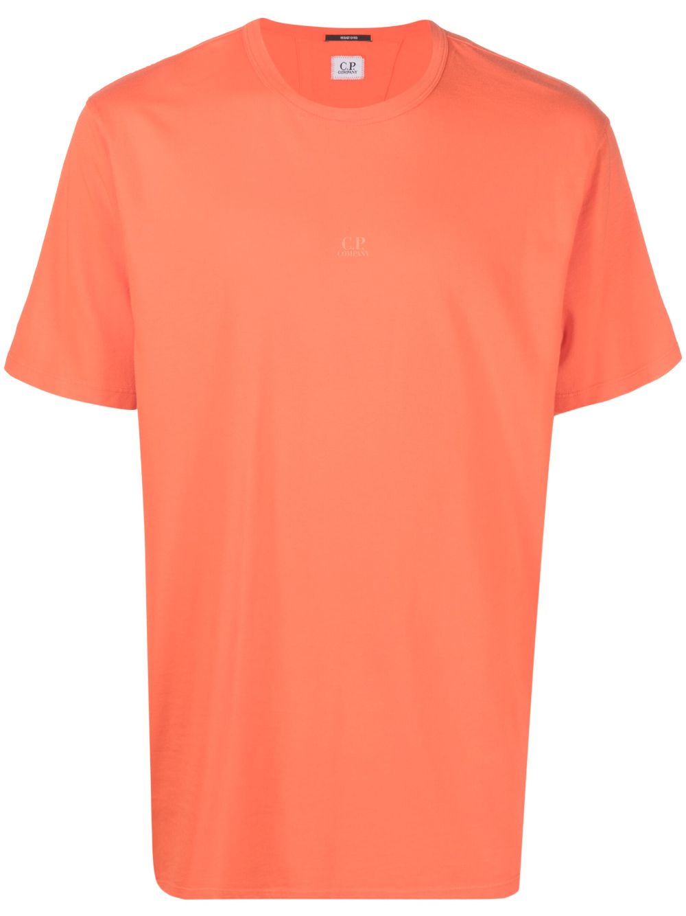 Logo-print cotton T-shirt - Orange