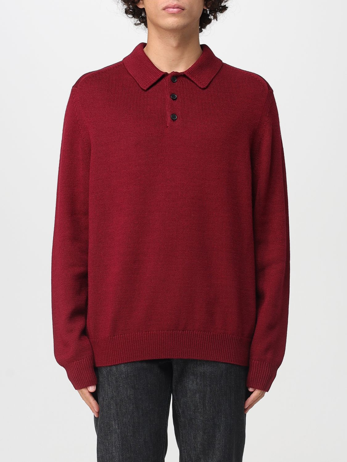 Sweater Men color Burgundy