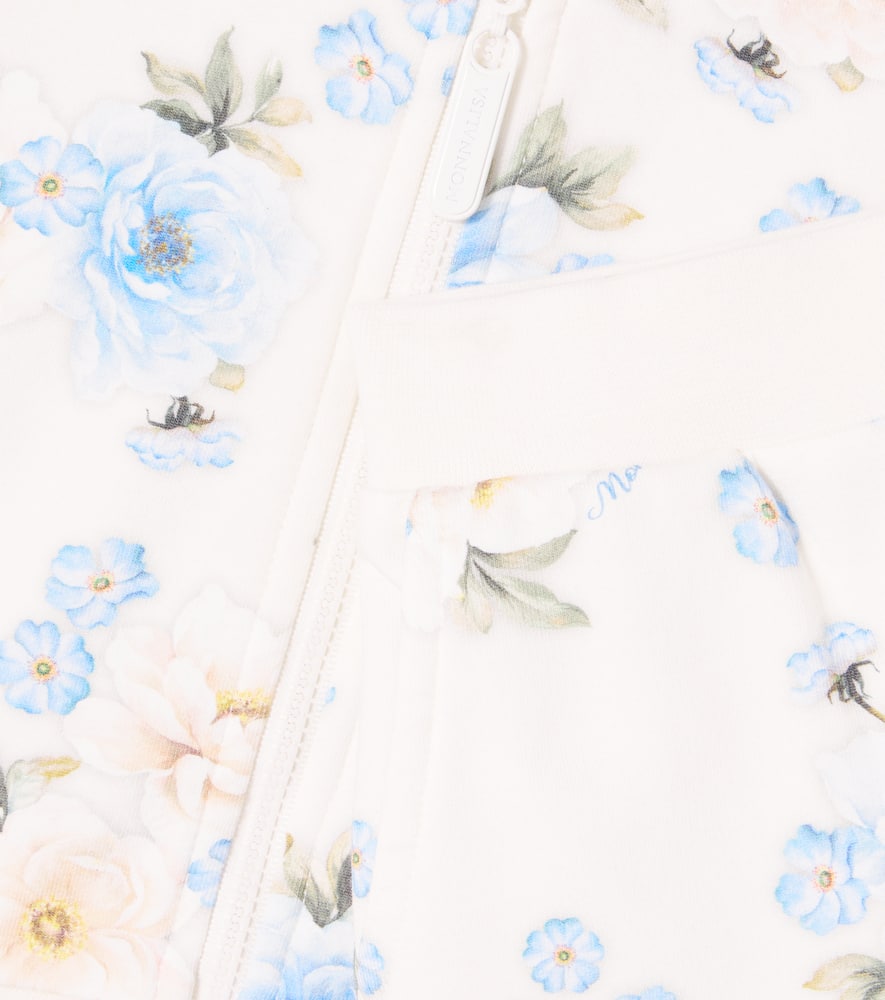 Baby floral hoodie and sweatpants set