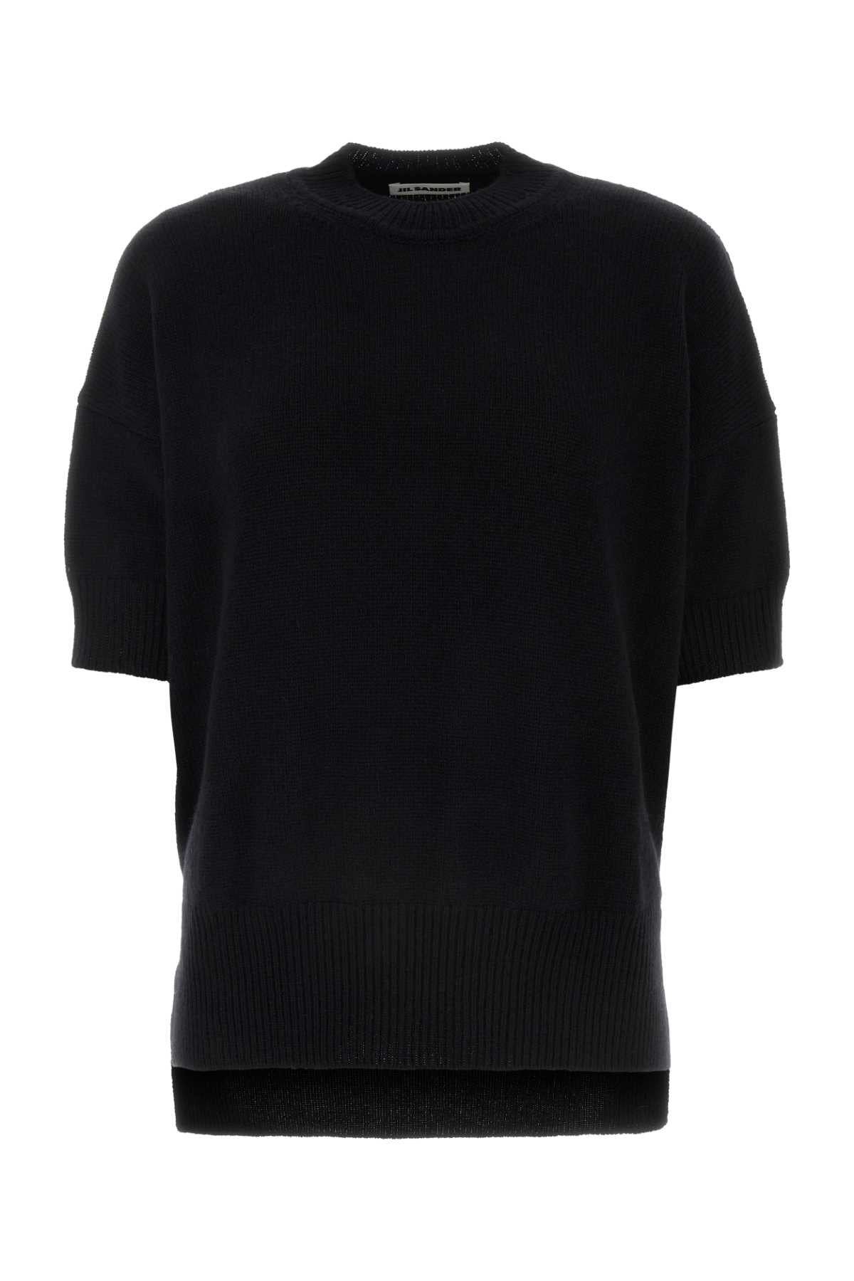 Cashmere Crew-Neck Sweater — Black
