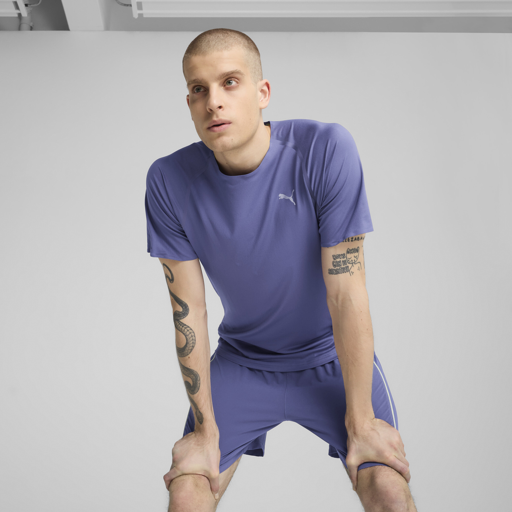 PUMA Everyday Cloudspun Ultra Soft Men's Running T-Shirt in Blue