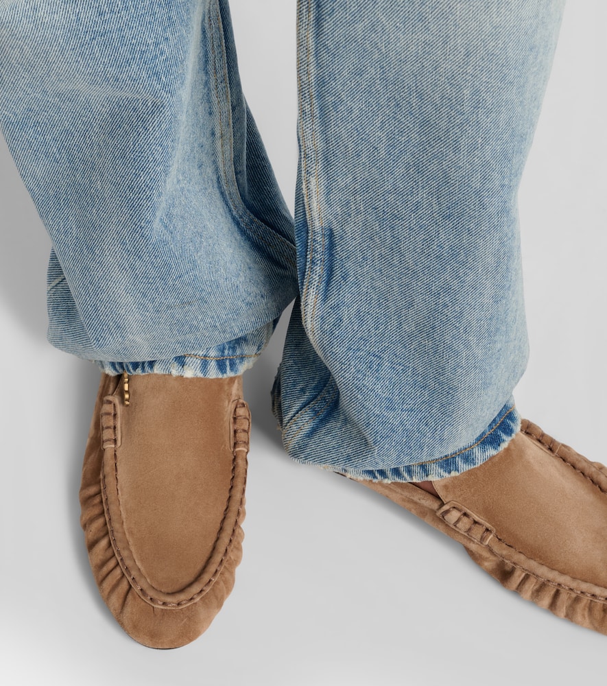 Le Loafer suede mules