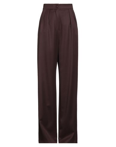 Woman Pants Chocolate brown Size 0 Wool