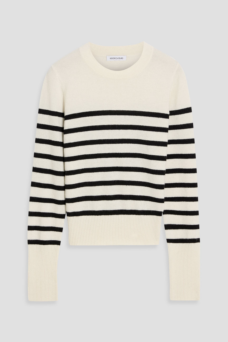 Caleb striped cashmere sweater - White - XL