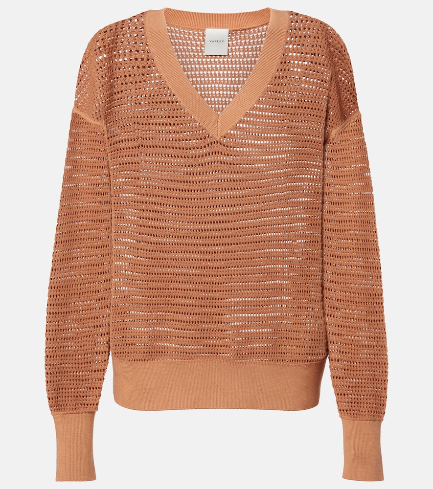 Gaia open-knit cotton sweater