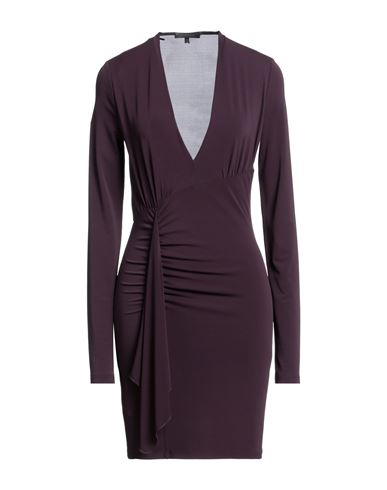 Woman Mini dress Plum Size 2 Acetate, Polyamide, Elastane