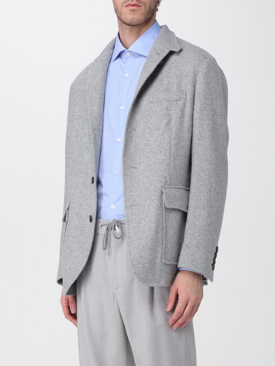 Blazer Men color Grey