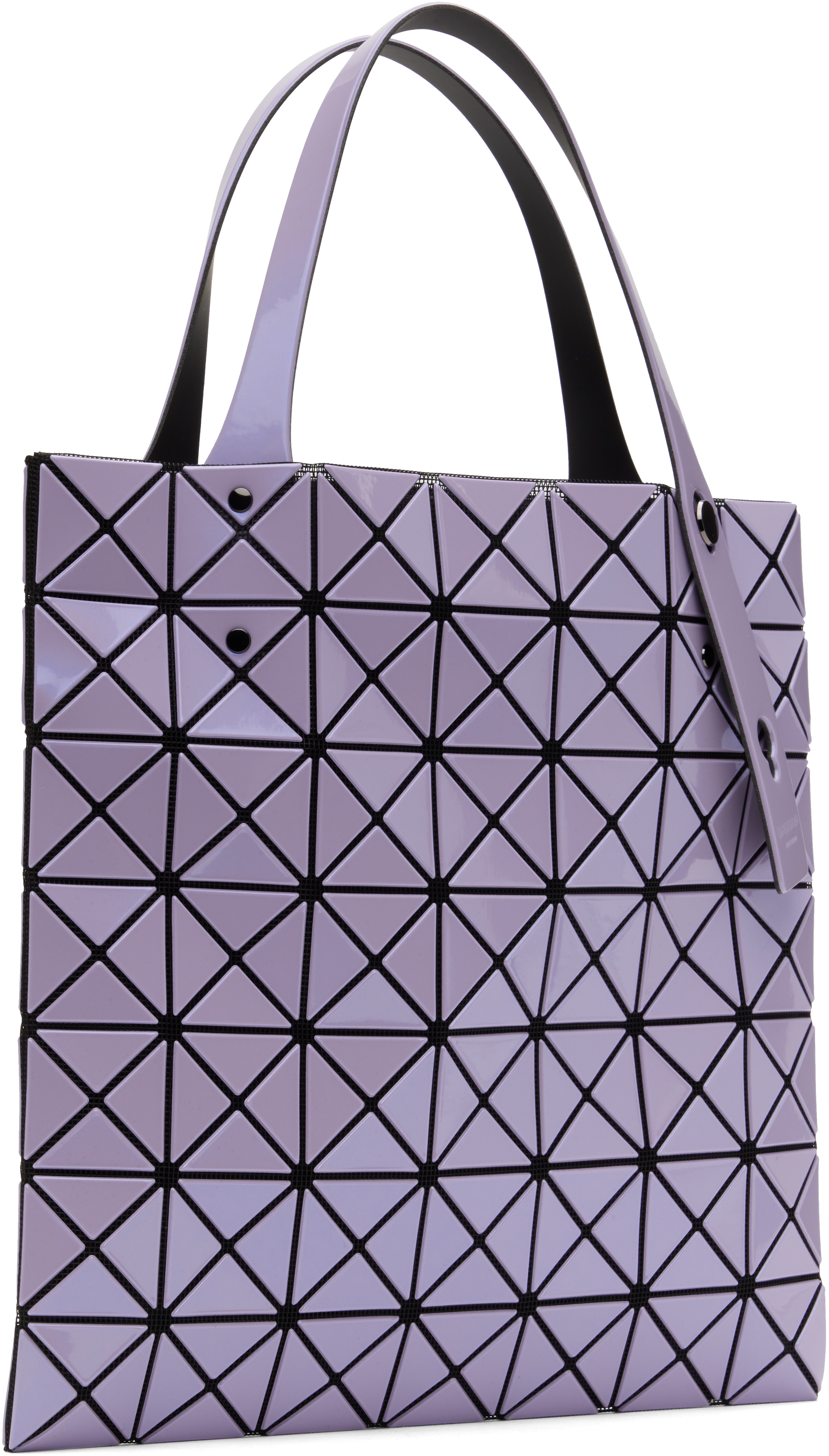 BAO BAO ISSEY MIYAKE Purple Prism Metallic Tote